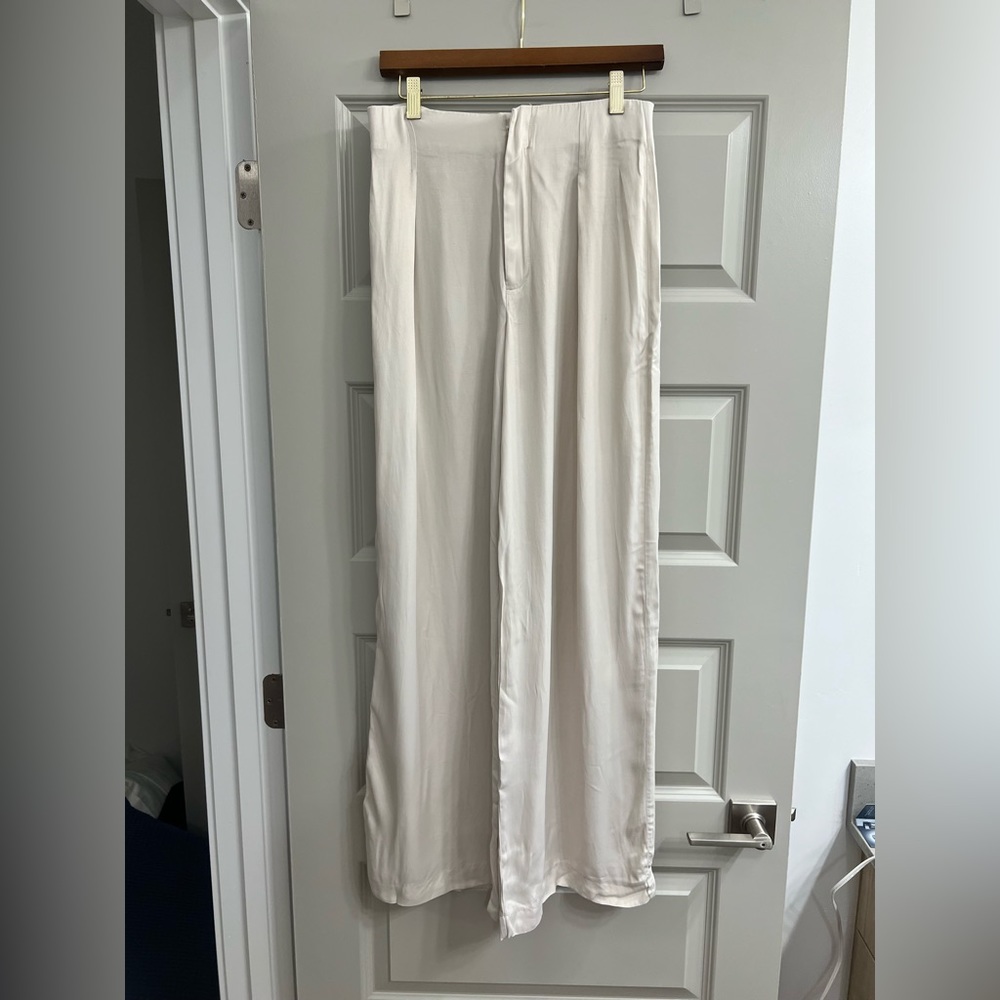 Zara Wide Leg Satin Effect pants